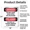 Signmission Do Not Leave Door Open Or Unlocked Bilingual, 18 in W x Rectangle, Plastic OS-2PACK-DS-P-1824-VS-1152 - alternate 8